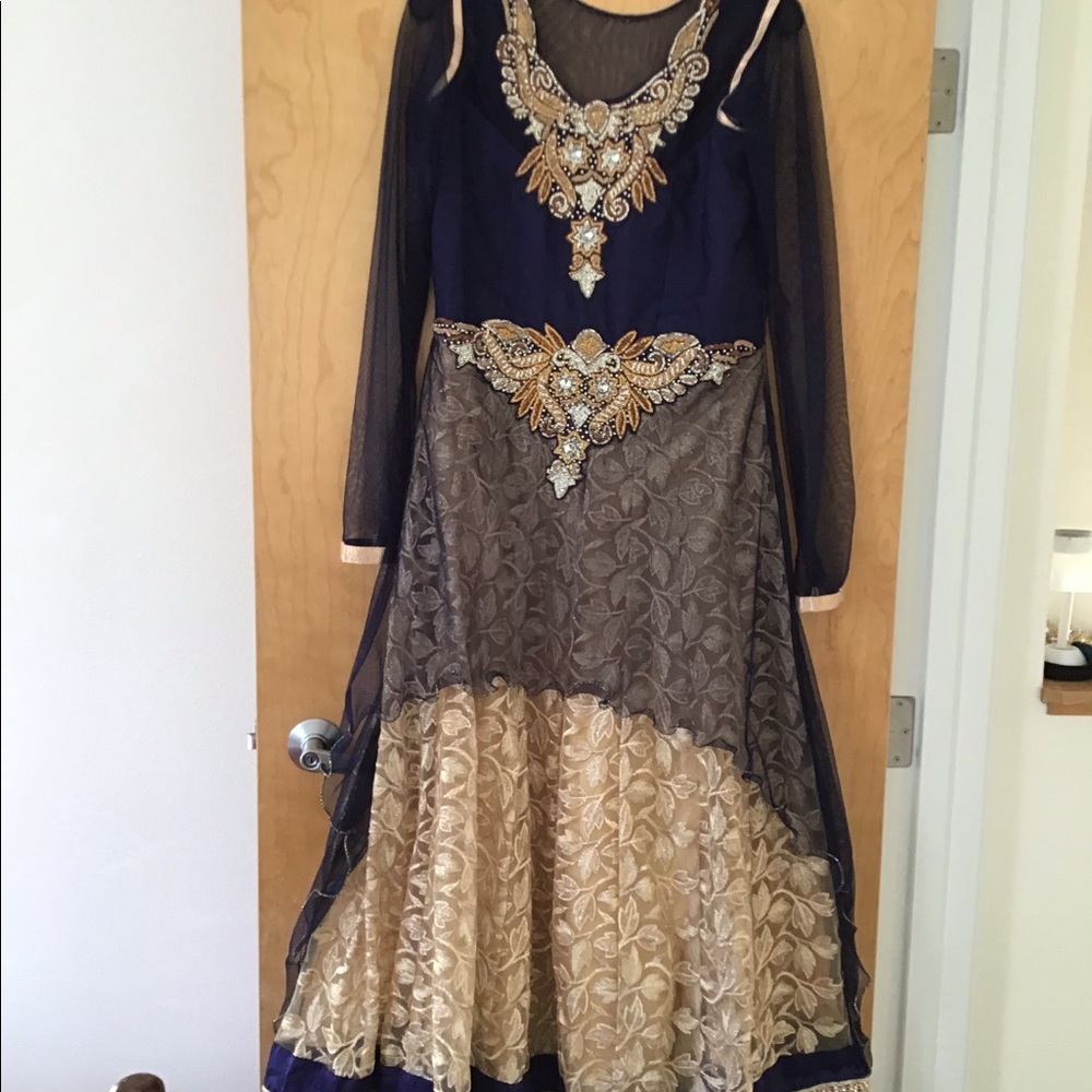Elegant wedding Anarkali boutique dress